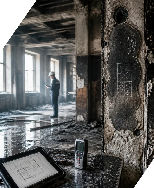 Обследование зданий после пожара в Темрюке от 15440 р. | ЭкспертизаРоссия