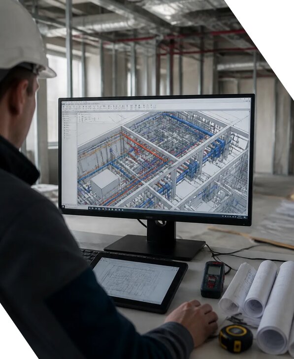 Создание BIM модели инженерных сетей для объектов в Темрюке